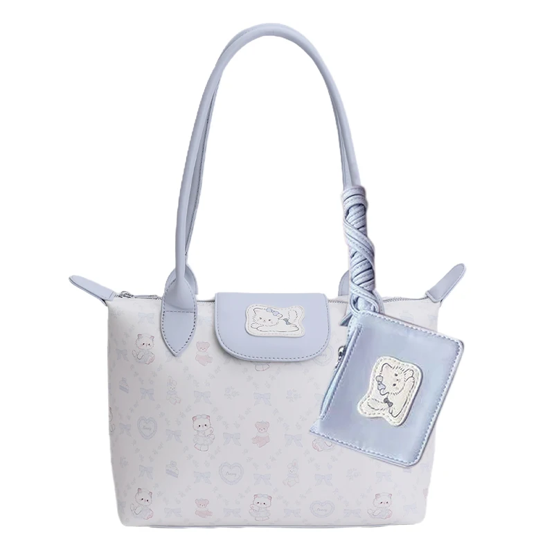 Женские сумки. Сумка с милым котом для девочек, новинка 2025, модная сумка через плечо большой вместимости, портативная сумка-тоут с принтом в западном стиле 
Женские сумки. Сумка с милым котом для девочек, новинка 2025, модная сумка через плечо большой вместимости, портативная сумка-тоут с принтом в западном стиле