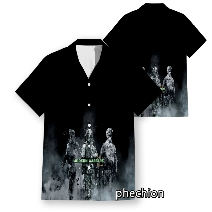Hawaiian Short Sleeve Men's Shirt Game Call Of Duty Modern Warfare Funny 3D Printed Casual Shirts Fashion Men Tops W35
Hawaiian Short Sleeve Men's Shirt Game Call Of Duty Modern Warfare Funny 3D Printed Casual Shirts Fashion Men Tops W35