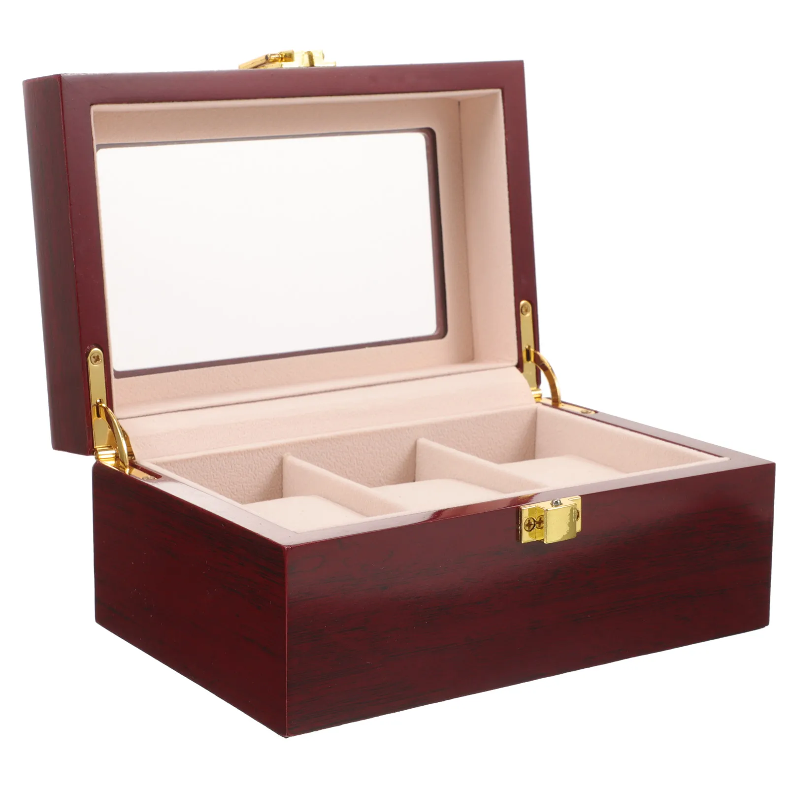 Wooden Watch 3 Slots Red Beige Watch Storage Box Storage Case for Men Women Jewelry ganizer Travel Display Watches Box
Wooden Watch 3 Slots Red Beige Watch Storage Box Storage Case for Men Women Jewelry ganizer Travel Display Watches Box