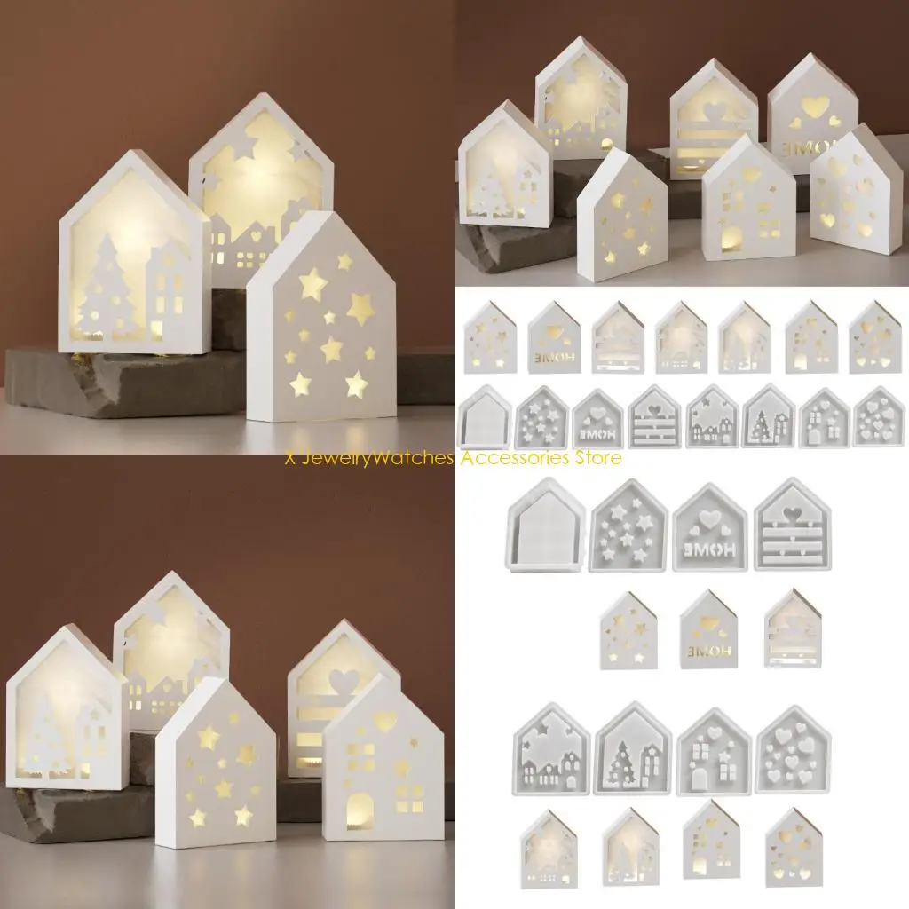 31KD 8pcs Unique House Decoration Crafting Mold Silicone Mold Collection for House Themed Crafts and Home Display Ornament
31KD 8pcs Unique House Decoration Crafting Mold Silicone Mold Collection for House Themed Crafts and Home Display Ornament