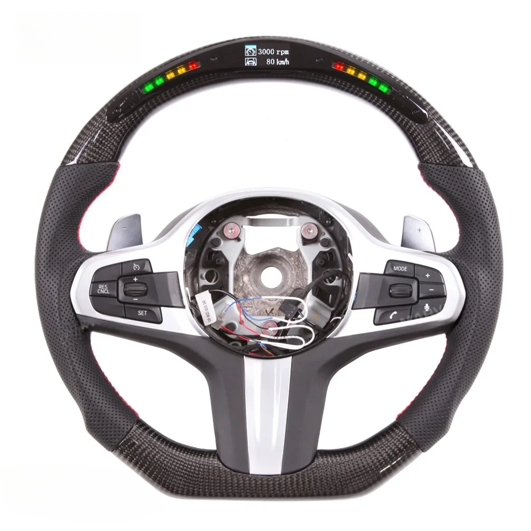 LED Carbon Fiber Steering Wheel for G20 G30 G38 G28 G05 G06 Steering Wheel 3 Series M340i High Performance Steering Wheel
LED Carbon Fiber Steering Wheel for G20 G30 G38 G28 G05 G06 Steering Wheel 3 Series M340i High Performance Steering Wheel