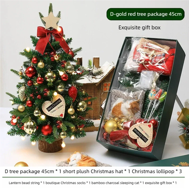 45cm Mini Christmas Tree With Lights Artificial Pine Tabletop Decor For Home Office Xmas Party New Year 2025 Decoration Gift
45cm Mini Christmas Tree With Lights Artificial Pine Tabletop Decor For Home Office Xmas Party New Year 2025 Decoration Gift
