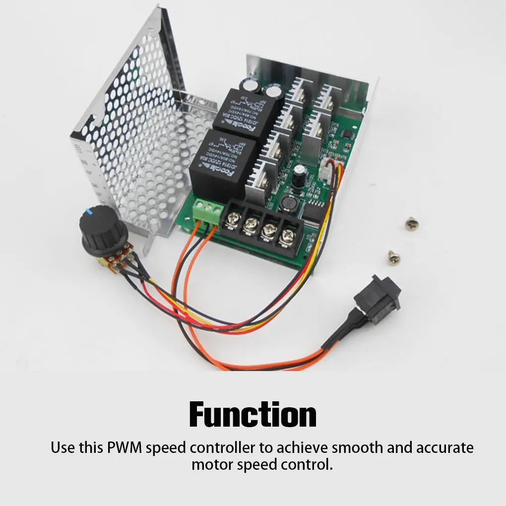 Silver ForwardReverse Rotation Motor Speed Controller With Switch For 36V Motors 10V-50V Input Voltage Reversible Switch
Silver ForwardReverse Rotation Motor Speed Controller With Switch For 36V Motors 10V-50V Input Voltage Reversible Switch