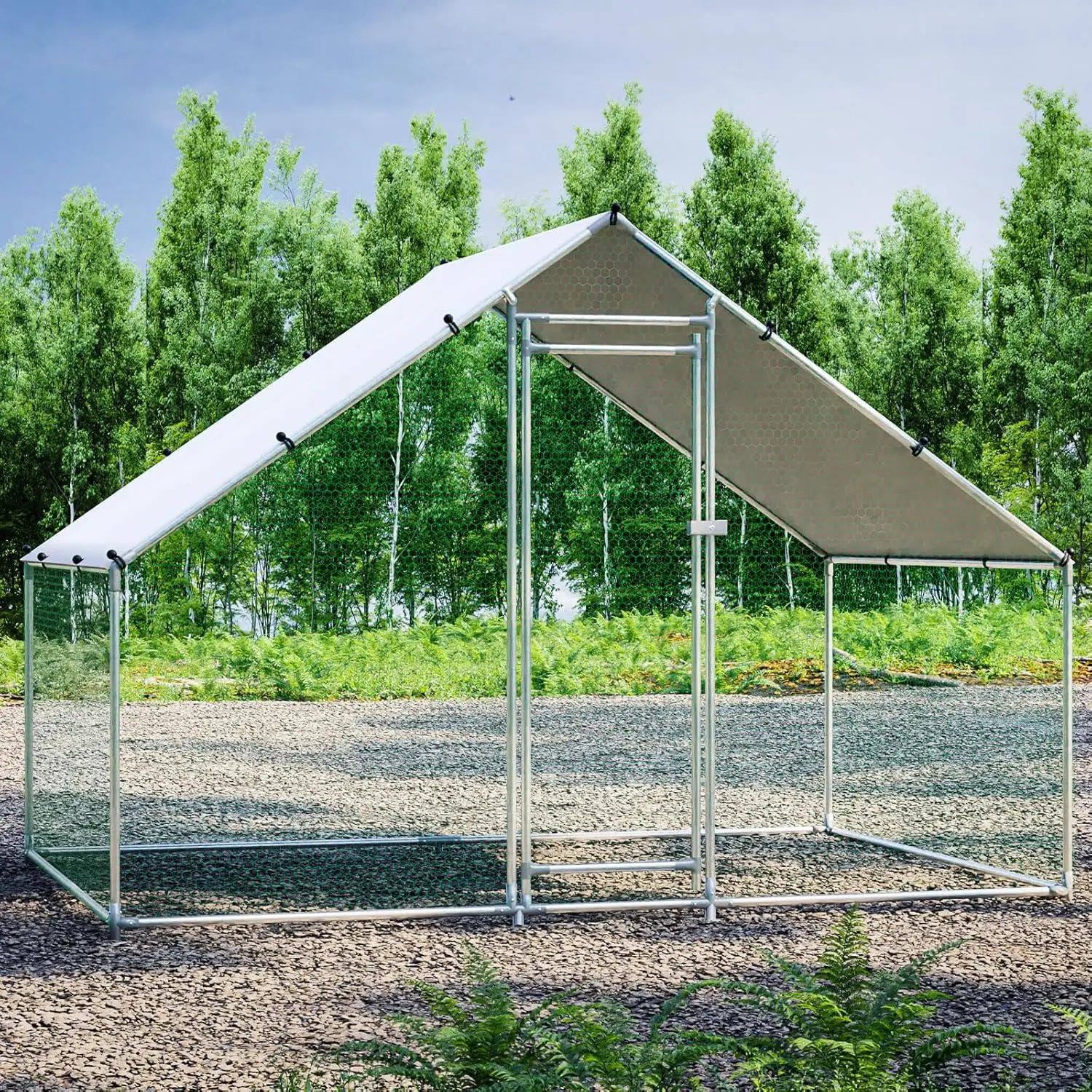 Large Metal Chicken Coop Chicken Pen Walk-in Poultry Cage with Water-Resident and Anti-UV Cover Chicken Runs for Yard with Cover
Large Metal Chicken Coop Chicken Pen Walk-in Poultry Cage with Water-Resident and Anti-UV Cover Chicken Runs for Yard with Cover