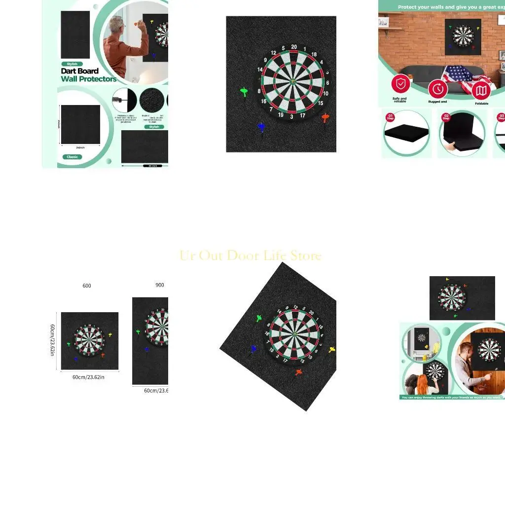 77UF Extended Length Dartboard Surround Felt Board Backing Protector Flight Board Wall Protector Flight Board Accessories
77UF Extended Length Dartboard Surround Felt Board Backing Protector Flight Board Wall Protector Flight Board Accessories