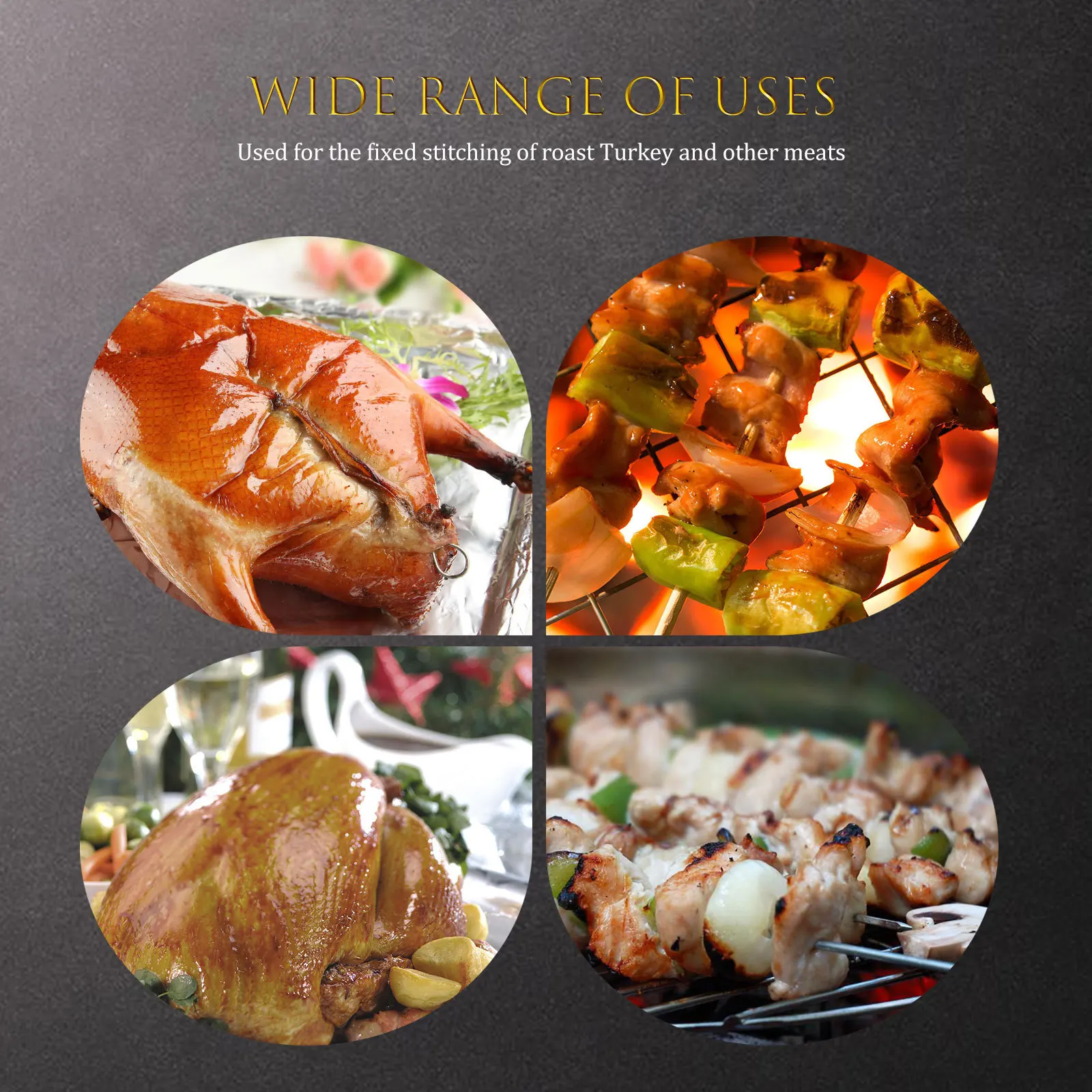 30 pcs Barbecue Skewers Stainless Steel Grilling Sticks Long Durable Non-Rust Bbq Tools For Camping Outdoor Grill Home Kitchen
30 pcs Barbecue Skewers Stainless Steel Grilling Sticks Long Durable Non-Rust Bbq Tools For Camping Outdoor Grill Home Kitchen