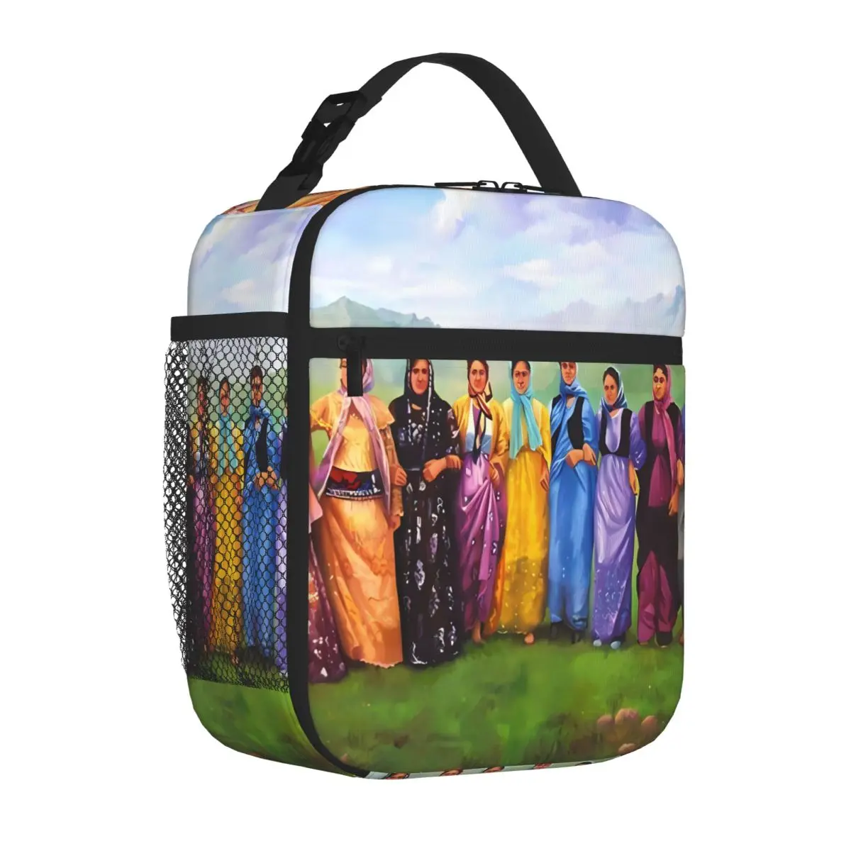 Bestselling Kurdish Women Dancing Quilted Lunch Box Bag Office Picnic Break Thermal Food Carrier
Bestselling Kurdish Women Dancing Quilted Lunch Box Bag Office Picnic Break Thermal Food Carrier