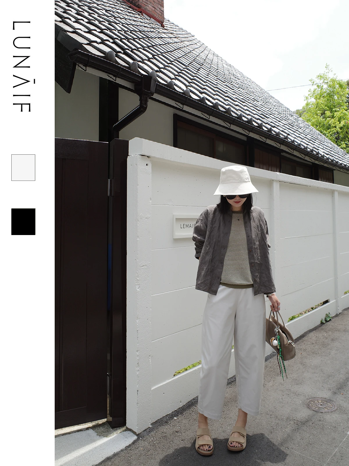 LUNAIF корейские свободные брюки с эластичной резинкой на талии, девять зубьев, воздушные шары для тонких ног, прямые повседневные брюки с талией
LUNAIF корейские свободные брюки с эластичной резинкой на талии, девять зубьев, воздушные шары для тонких ног, прямые повседневные брюки с талией