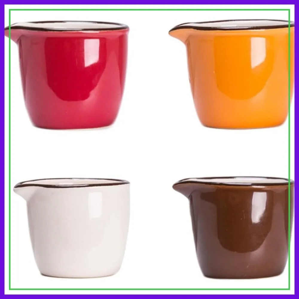 Colorful Mini Ceramic Creamer & Serving Pitcher - Coffee Milk Jug, Set of 4
Colorful Mini Ceramic Creamer & Serving Pitcher - Coffee Milk Jug, Set of 4