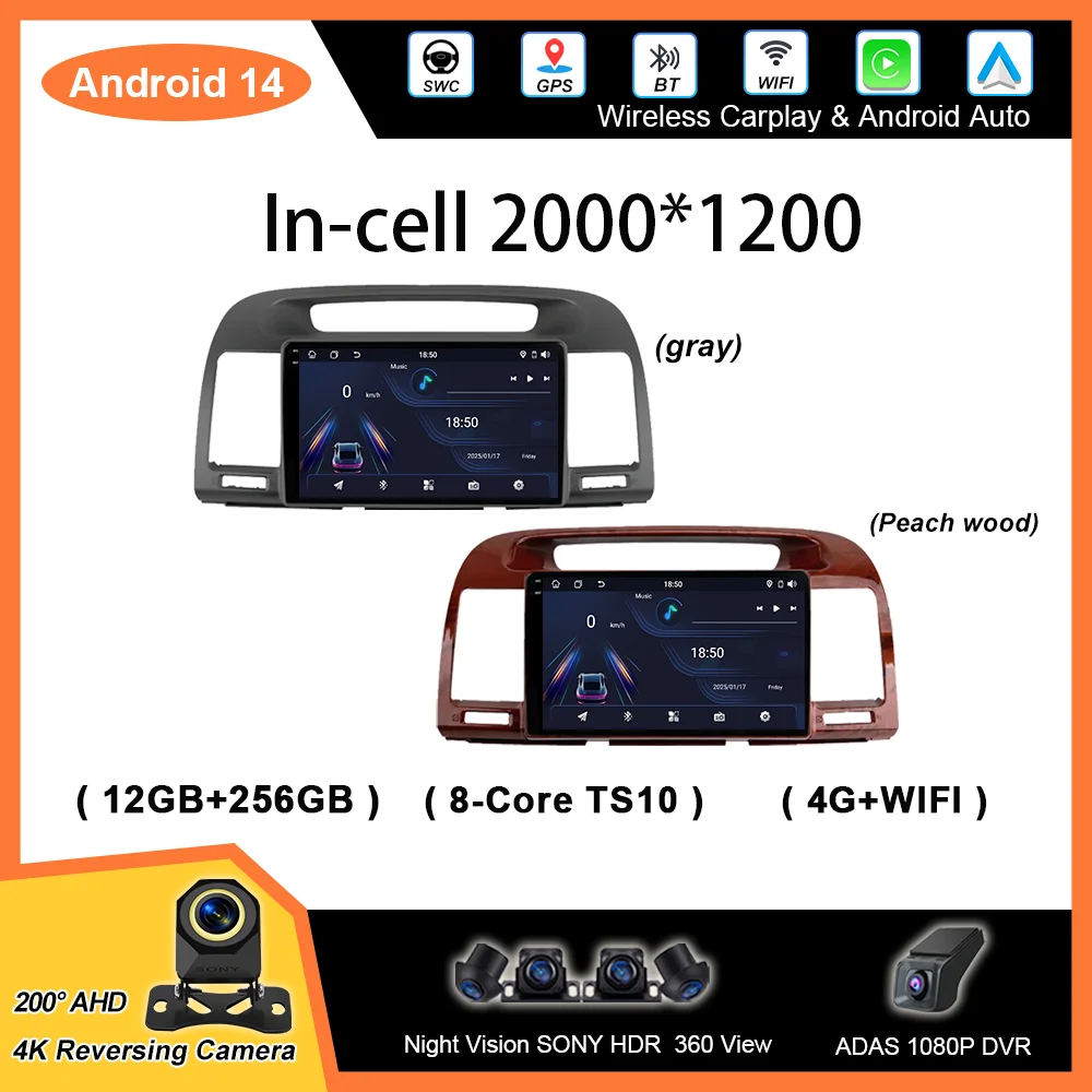 Авто радио Carplay для Toyota Camry 5 XV 30 2001-2006 Android Автомобильный мультимедийный видеонавигатор GPS Стерео головное устройство NO 2din DVD
Авто радио Carplay для Toyota Camry 5 XV 30 2001-2006 Android Автомобильный мультимедийный видеонавигатор GPS Стерео головное устройство NO 2din DVD
