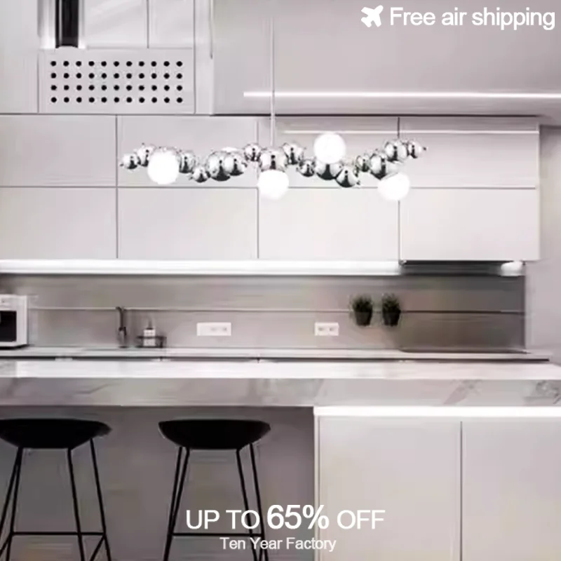 Dining Room Ceiling Hanging Light Modern LED Pendant with Gold Chrome and Glass Globe Decorative Lighting Fixture
Dining Room Ceiling Hanging Light Modern LED Pendant with Gold Chrome and Glass Globe Decorative Lighting Fixture