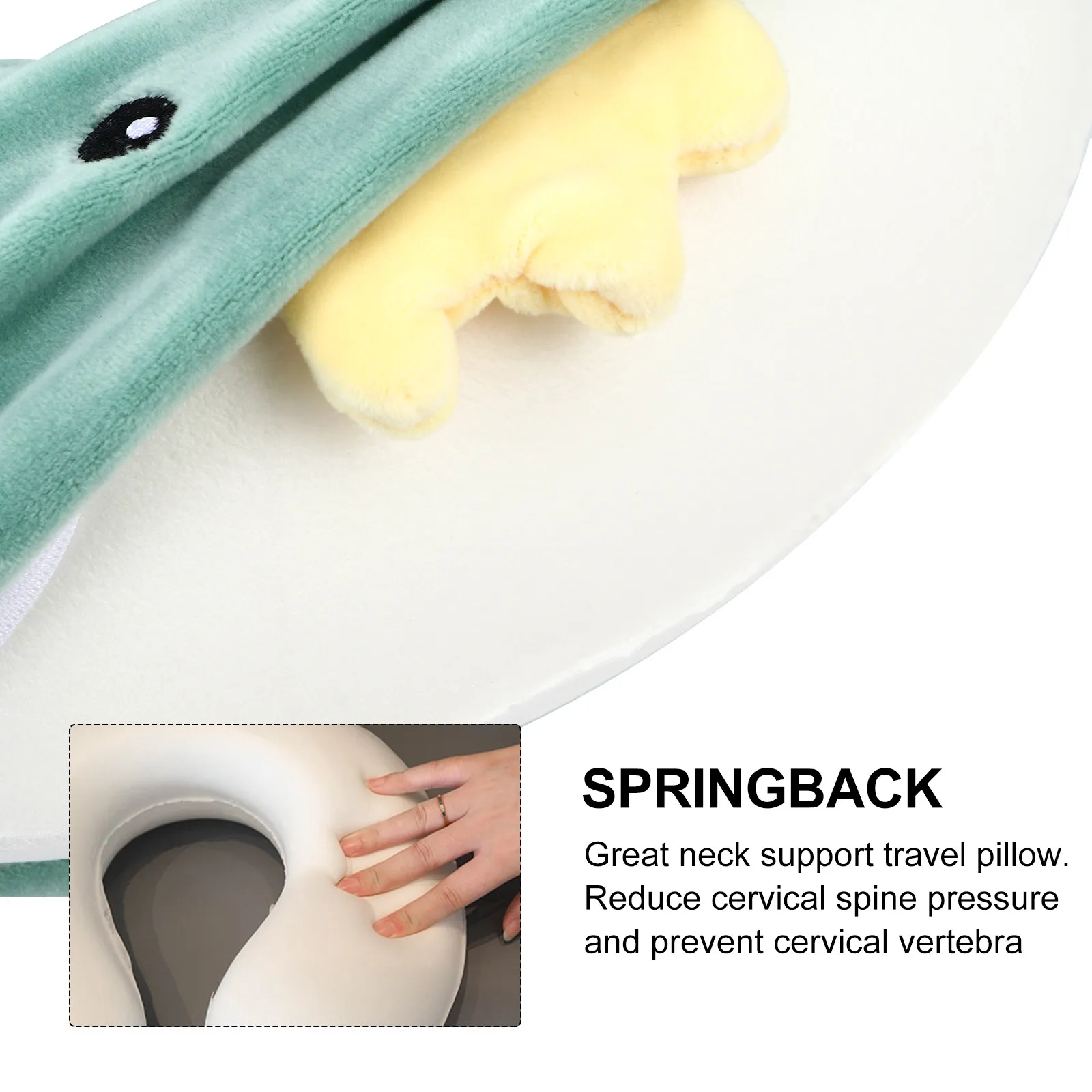 1Pcs U Shaped Neck Pillow Cute Animal Design Soft Comfortable Travel Pillow for Car Airplane Train Supportive Cervical Cushion
1Pcs U Shaped Neck Pillow Cute Animal Design Soft Comfortable Travel Pillow for Car Airplane Train Supportive Cervical Cushion