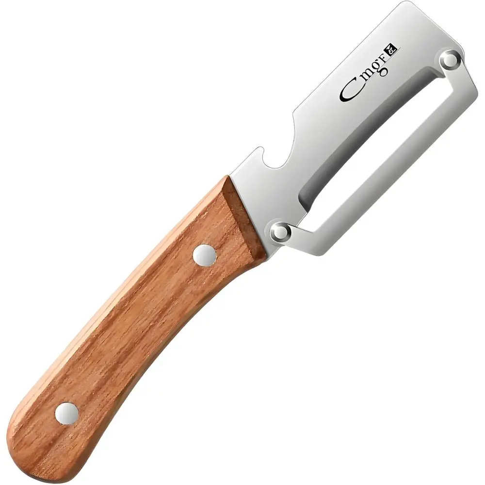 Vegetable Peeler with Wooden Handle and Bottle Opener Stainless Steel Blade Kitchen Tool for Fruit Potato Pumpkin Papaya Zucchin
Vegetable Peeler with Wooden Handle and Bottle Opener Stainless Steel Blade Kitchen Tool for Fruit Potato Pumpkin Papaya Zucchin