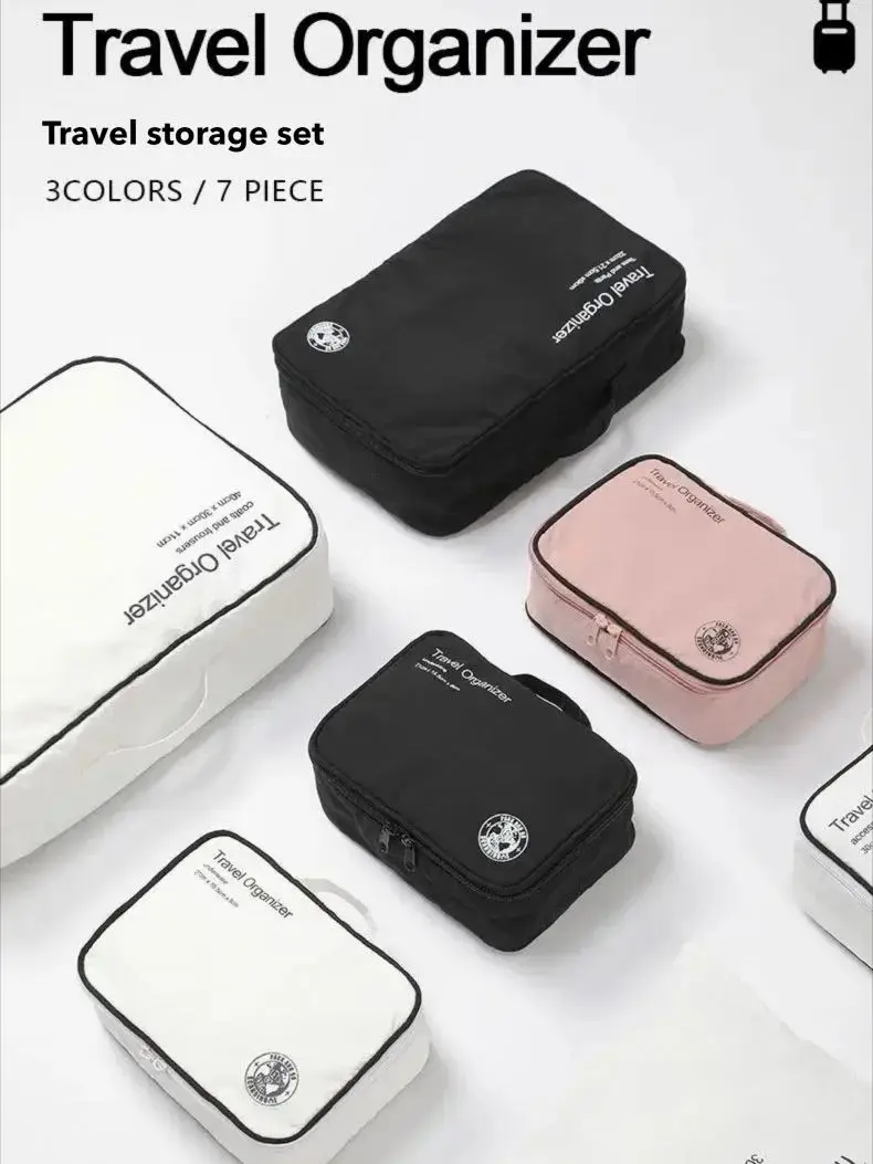 Набор дорожных сумок-органайзеров для хранения, 7 шт., упаковочные кубики для чемоданов, портативный шкаф, багаж, одежда, нижнее белье, аккуратная сумочка для обуви
Набор дорожных сумок-органайзеров для хранения, 7 шт., упаковочные кубики для чемоданов, портативный шкаф, багаж, одежда, нижнее белье, аккуратная сумочка для обуви