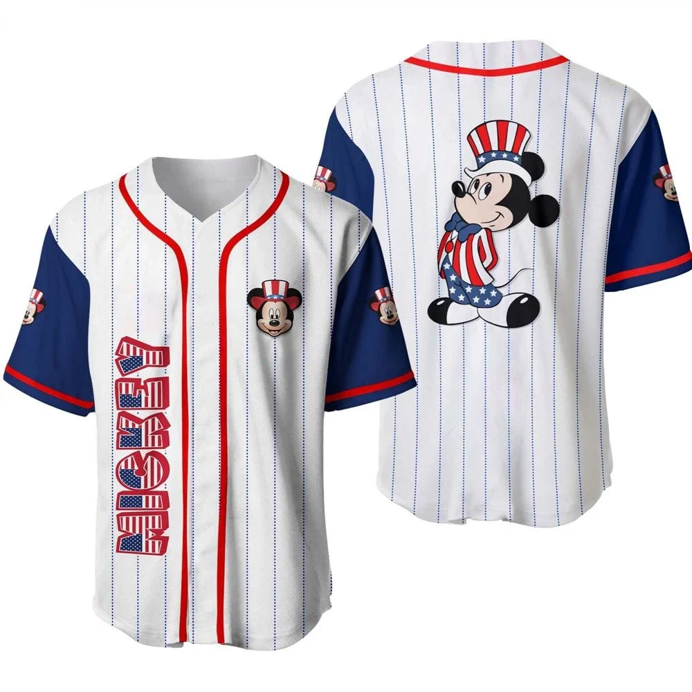 MINISO Disney Kids Baseball Jersey Mickey Mouse Tops Tees Children Cute Cartoon Clothing Boys Girls Baseball Uniform Streetwear
MINISO Disney Kids Baseball Jersey Mickey Mouse Tops Tees Children Cute Cartoon Clothing Boys Girls Baseball Uniform Streetwear