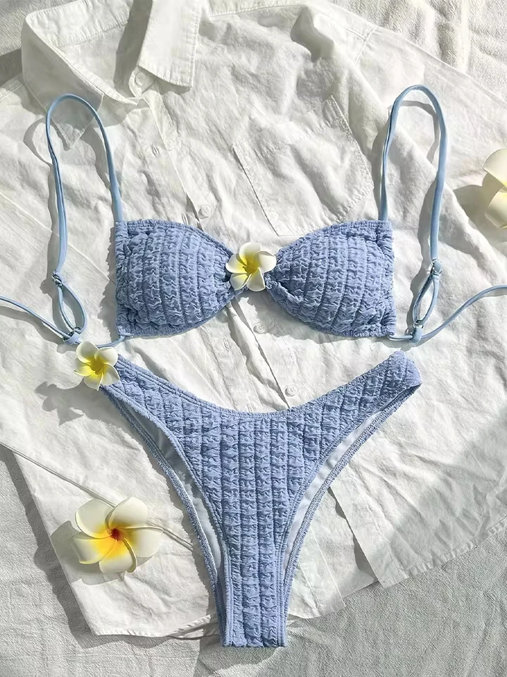 Vzvn Sexy Solid 3D Flower Backless Bikini Women Split Swimsuit Beach Vacation Bikini 2026 New All Season Bikinis 2 Piece Set
Vzvn Sexy Solid 3D Flower Backless Bikini Women Split Swimsuit Beach Vacation Bikini 2026 New All Season Bikinis 2 Piece Set