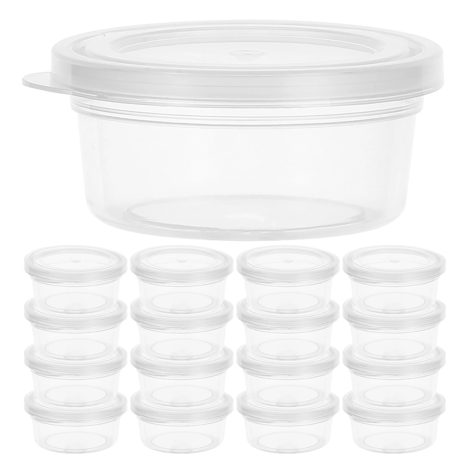 20 Pcs Mini Storage Box Clay Container Round Plastic Craft Supply Small Case Bucket
20 Pcs Mini Storage Box Clay Container Round Plastic Craft Supply Small Case Bucket