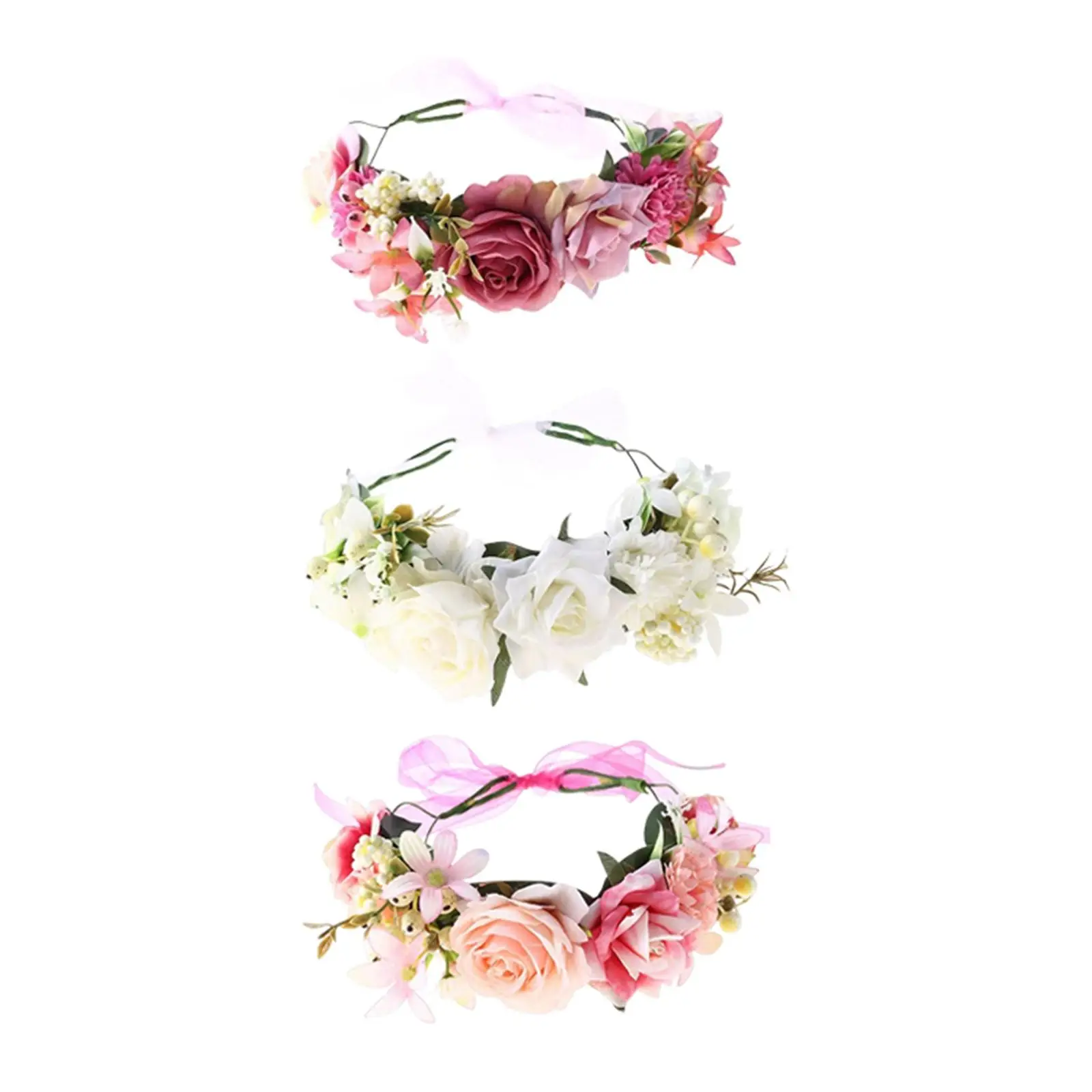 Flower Headband Bridal Hairband Floral Wreath for Weddings , Purple Red
Flower Headband Bridal Hairband Floral Wreath for Weddings , Purple Red