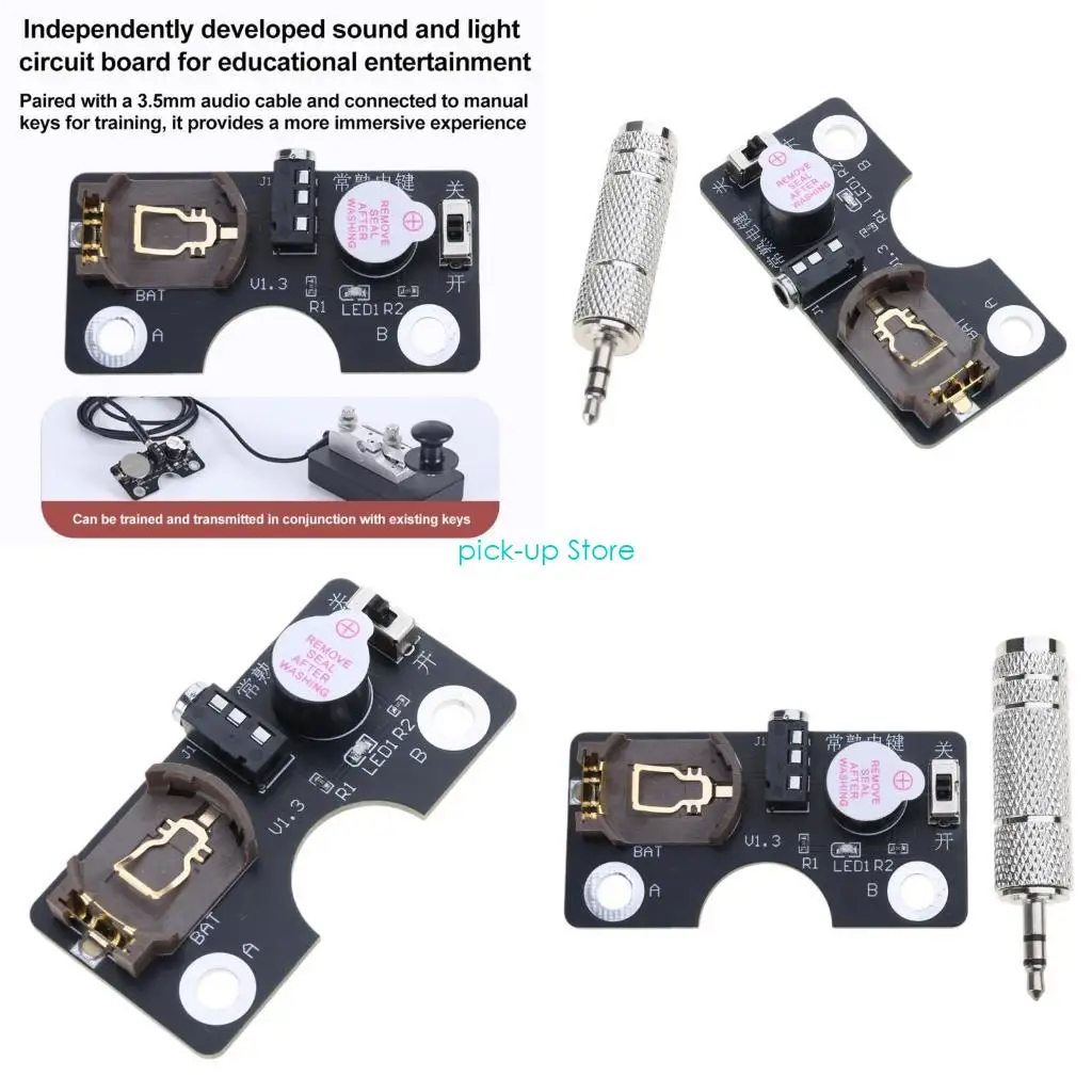 Q5WA Portable CW Trainer Code Trainer Morse Trainer Power By CR2032 Battery For Enhances Rhythm Visualization