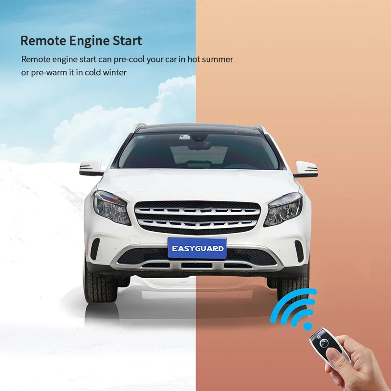 New EASYGUARD CANBUS PKE Remote Starter With Smartphone APP for Mercedes 16-18 a Class/CLA/GLE/GLA/GLS/ML/GL With OEM Push Butto
New EASYGUARD CANBUS PKE Remote Starter With Smartphone APP for Mercedes 16-18 a Class/CLA/GLE/GLA/GLS/ML/GL With OEM Push Butto