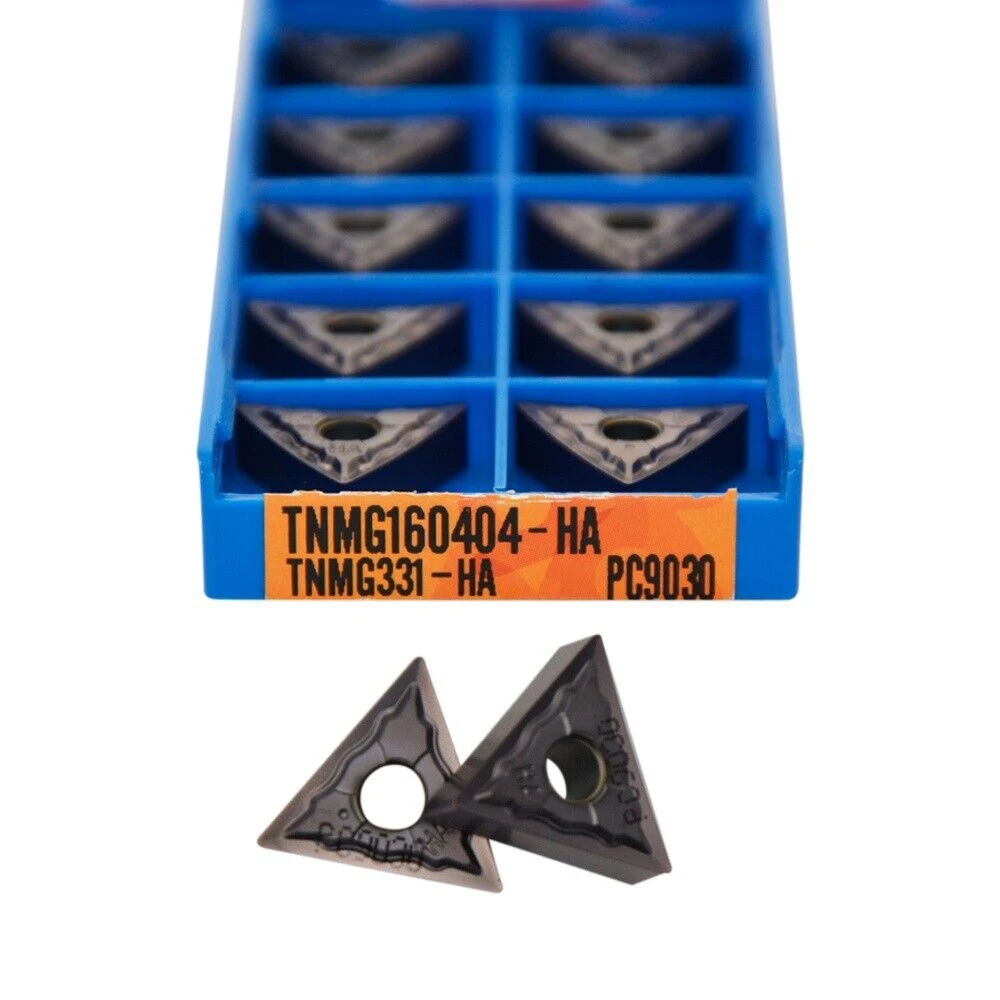TNMG160404-HA PC9030 TNMG331-HA CNC Turning Blades Carbide Inserts lathe tool R0.4 for Processing stainless steel 10pcs (1box)
TNMG160404-HA PC9030 TNMG331-HA CNC Turning Blades Carbide Inserts lathe tool R0.4 for Processing stainless steel 10pcs (1box)