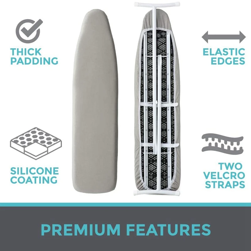 Ironing Board Cover Reflective Silicone Ironing Board Cover with Two Nylon Sticker Straps Boards
Ironing Board Cover Reflective Silicone Ironing Board Cover with Two Nylon Sticker Straps Boards