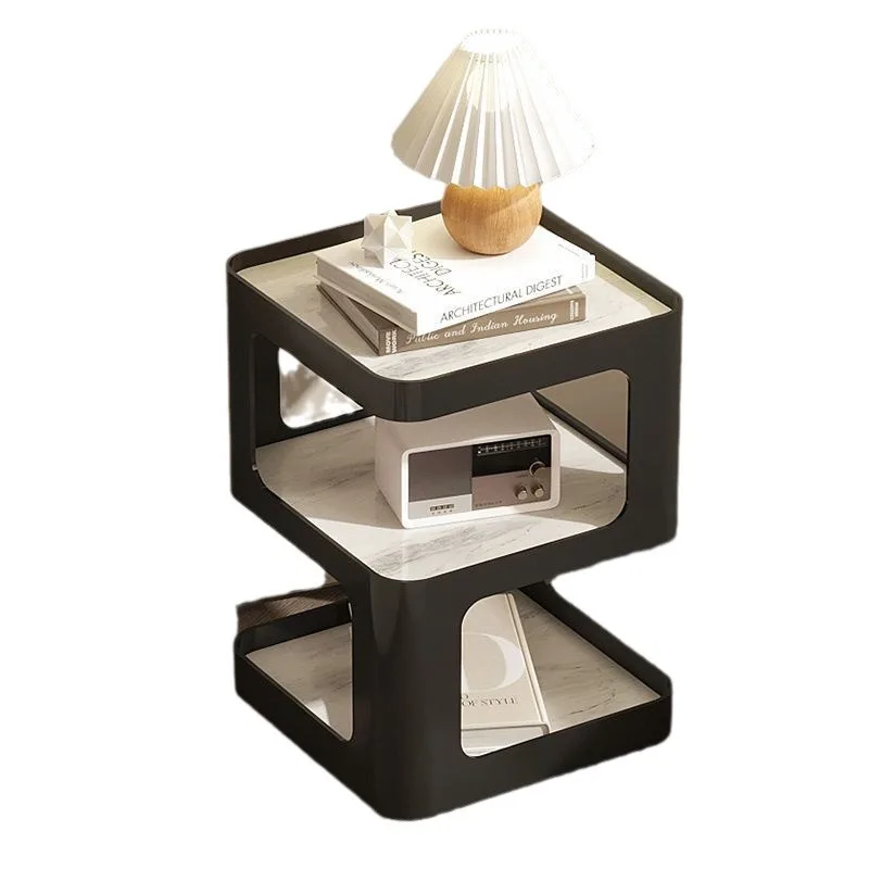 Modern wheeled movable rock slab sofa edge table, wrought iron coffee table in home living room
Modern wheeled movable rock slab sofa edge table, wrought iron coffee table in home living room