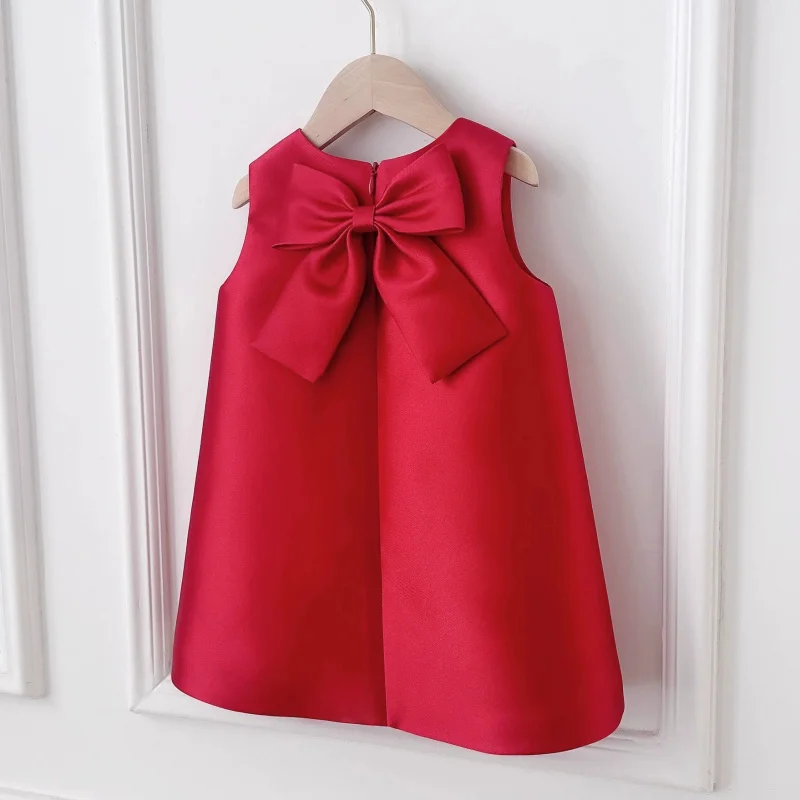 Korean Style Girl's Red Vest Dress2025New Satin Princess Dress Niche Girl Baby Birthday Dress Spring
Korean Style Girl's Red Vest Dress2025New Satin Princess Dress Niche Girl Baby Birthday Dress Spring