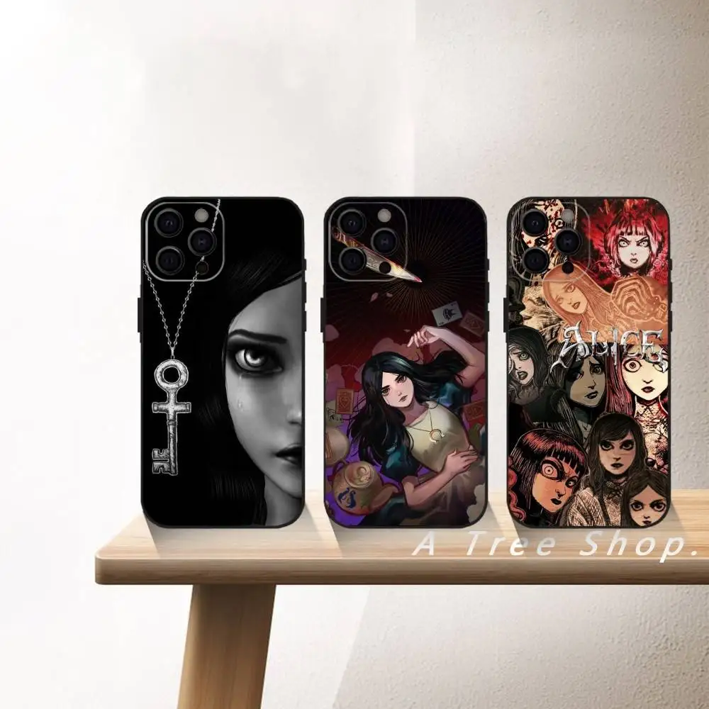 A-Alice M-Madness R-Returns Phone Case For iPhone17,16,15,14,13,12 Plus,Max Soft Silicone Black Cover
A-Alice M-Madness R-Returns Phone Case For iPhone17,16,15,14,13,12 Plus,Max Soft Silicone Black Cover