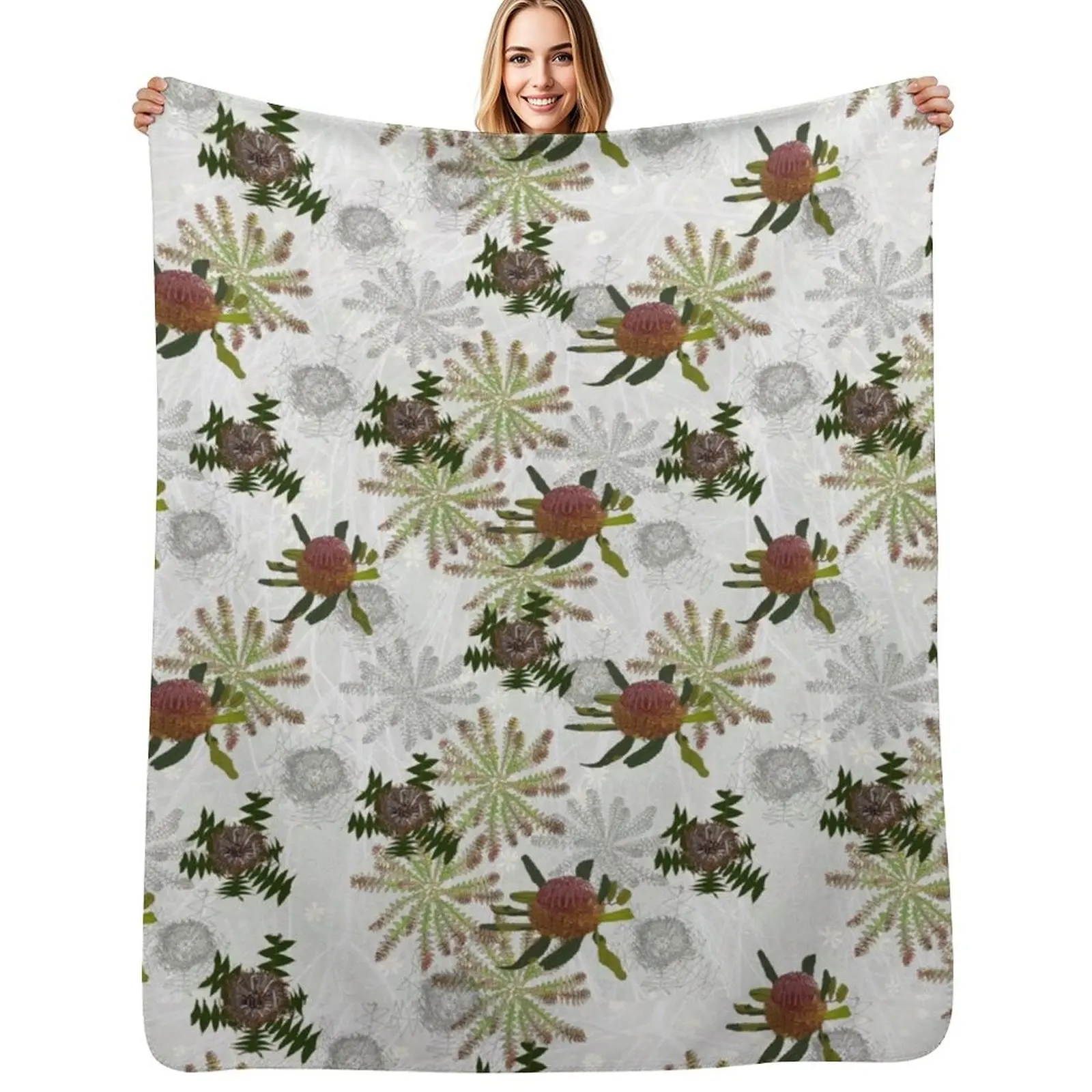 Mixed Banksia Fabric Design for large items Throw Blanket Lightweight Warm Blanket for Travel Camping
Mixed Banksia Fabric Design for large items Throw Blanket Lightweight Warm Blanket for Travel Camping