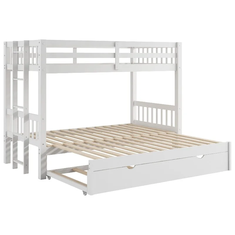 White high and low with pull-out bedroom bed
White high and low with pull-out bedroom bed