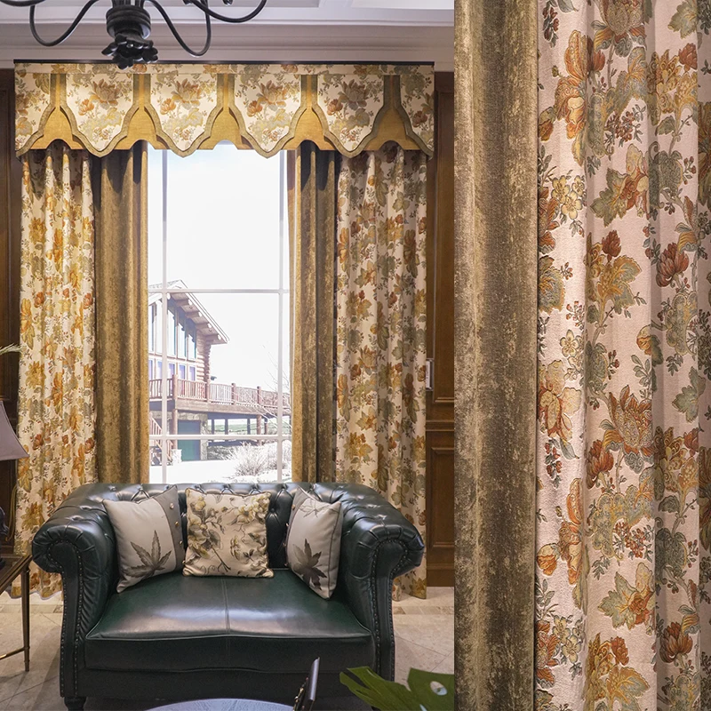 American Luxury Villa Chenille Jacquard Vintage Valance Curtains for Living Room Bedroom Dining Thickened Blackout Custom Size
American Luxury Villa Chenille Jacquard Vintage Valance Curtains for Living Room Bedroom Dining Thickened Blackout Custom Size