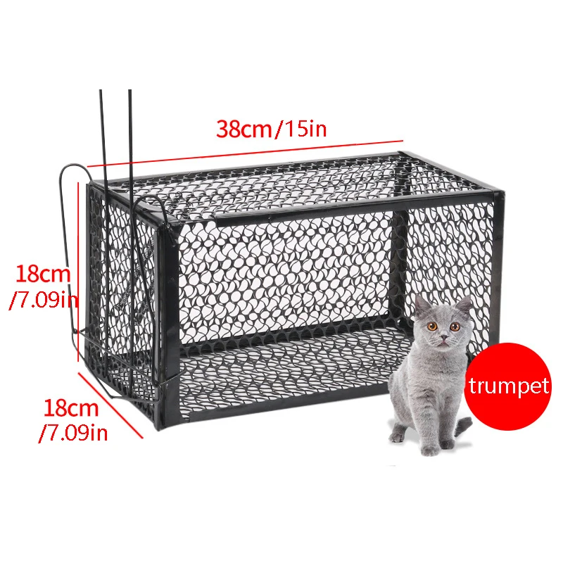 For Stray Dogs Rabbits Foxes Squirrels Groundhogs Live Animal Cage Trap Folding Humane Cat Trap Iron With Handle
For Stray Dogs Rabbits Foxes Squirrels Groundhogs Live Animal Cage Trap Folding Humane Cat Trap Iron With Handle