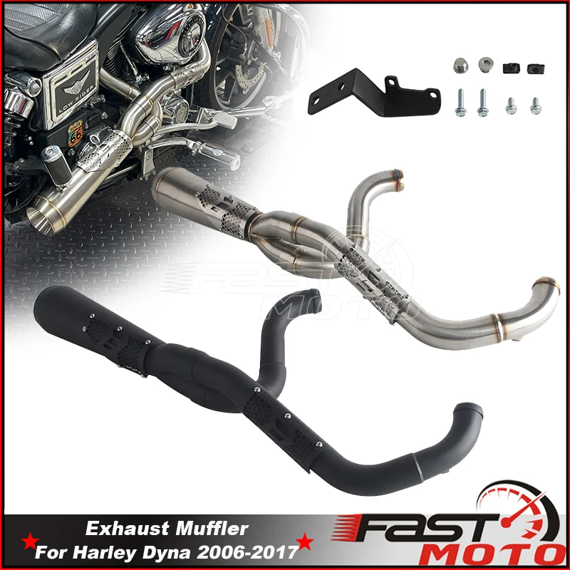 Motorcycle 2-in-1 Slip-On Muffler Full Exhaust System For Harley Dyna FXD FXDC FXDI FXDCI FXDBP FXDB FXDBP FXDBB FXDWG FXDWGI
Motorcycle 2-in-1 Slip-On Muffler Full Exhaust System For Harley Dyna FXD FXDC FXDI FXDCI FXDBP FXDB FXDBP FXDBB FXDWG FXDWGI