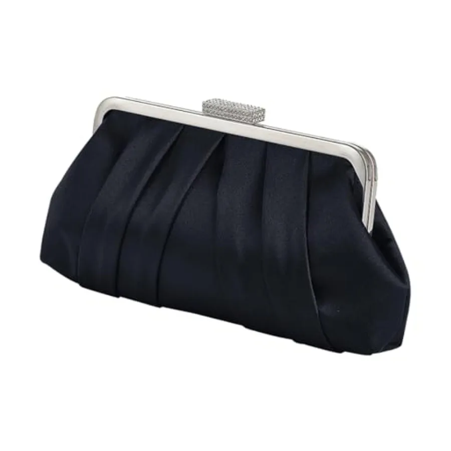JAMBHALA Women Elegant Pleated Clutch Bag Ruched Purse with Metal Chain, Dressy Crossbody Shoulder Bag for Weddings, Galas
JAMBHALA Women Elegant Pleated Clutch Bag Ruched Purse with Metal Chain, Dressy Crossbody Shoulder Bag for Weddings, Galas
