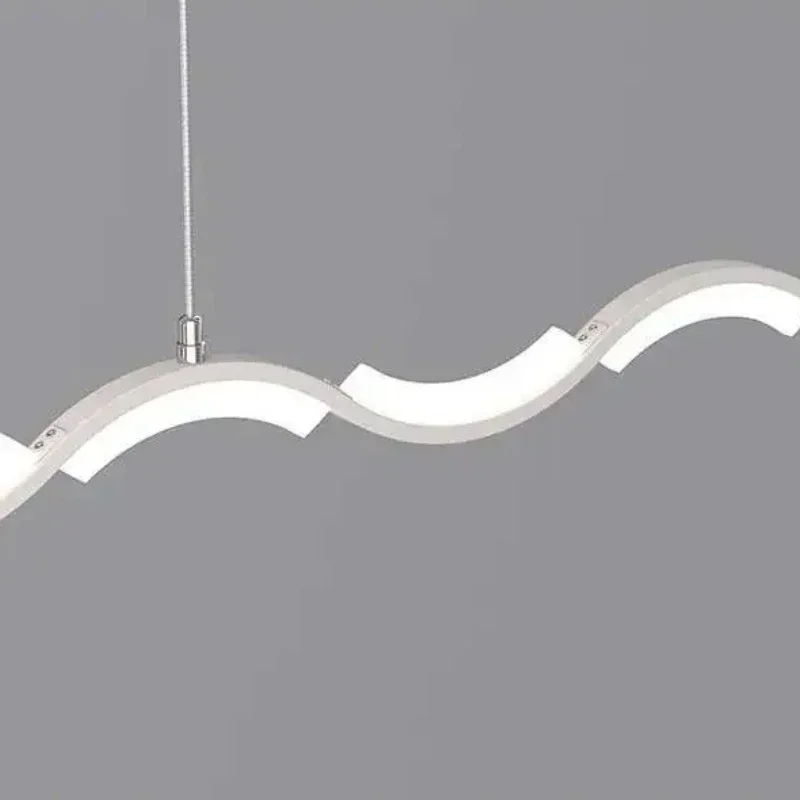 Creative Art Long Strip Curved Wave LED Chandelier Restaurant Dining Room Simple Modern Bar Counter Dining Table Modern Lighting
Creative Art Long Strip Curved Wave LED Chandelier Restaurant Dining Room Simple Modern Bar Counter Dining Table Modern Lighting