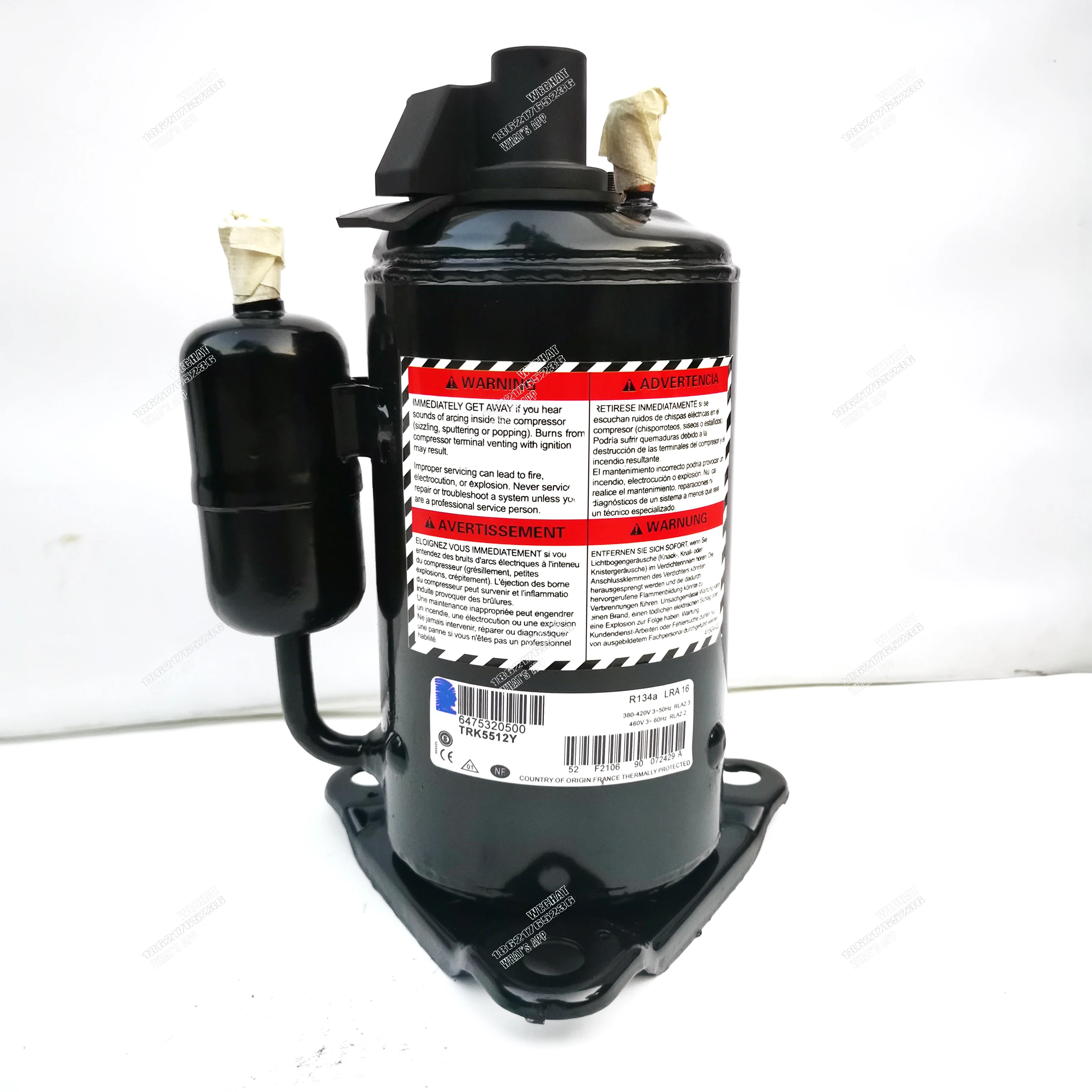 Оригинальный компрессор Tecumseh R134a TRK5512Y TRK5512 TRK5480Y TRK5480 RK5480 TRK5450Y RK5450Y
Оригинальный компрессор Tecumseh R134a TRK5512Y TRK5512 TRK5480Y TRK5480 RK5480 TRK5450Y RK5450Y