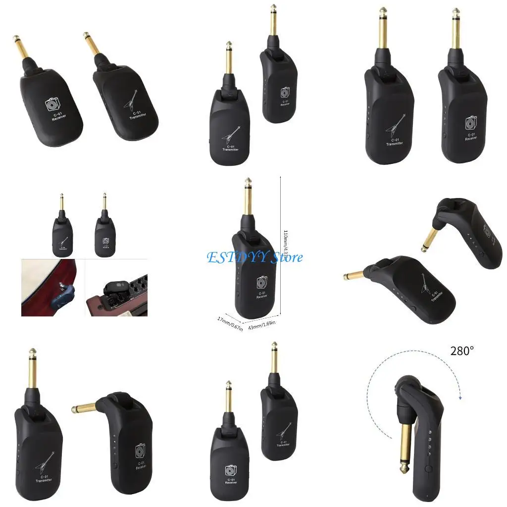 G6DE Electric Guitar Bass Accessories Wireless Guitar Transmitter Receiver System for Cordless Amplifier Guitar Cable Jacks
G6DE Electric Guitar Bass Accessories Wireless Guitar Transmitter Receiver System for Cordless Amplifier Guitar Cable Jacks