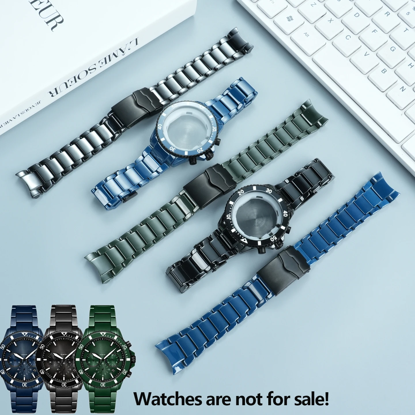 Ceramic Case & watchband Mod kit for Armani Three Eye Watch AR70009/AR70011/AR70010 Black Ceramic Case Men's watch accessories
Ceramic Case & watchband Mod kit for Armani Three Eye Watch AR70009/AR70011/AR70010 Black Ceramic Case Men's watch accessories