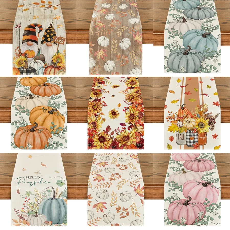 Thanksgiving Pumpkin Table Runner Fall Autumn Leaves Sunflower Table Decor for Kitchen Dining Room Holiday Farmhouse Party Decor
Thanksgiving Pumpkin Table Runner Fall Autumn Leaves Sunflower Table Decor for Kitchen Dining Room Holiday Farmhouse Party Decor