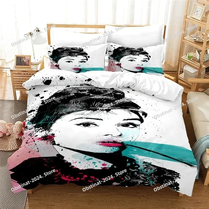 Audrey Hepburn 3D Duvet Cover Set with Pillowcase Printed Bedding Set Single Double Twin Full Queen King Size for Bedroom Decor
Audrey Hepburn 3D Duvet Cover Set with Pillowcase Printed Bedding Set Single Double Twin Full Queen King Size for Bedroom Decor