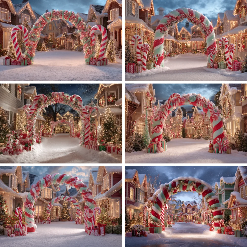 Photography Background Red And White Candy Arch Door String Lights Gingerbread Man Kids Family Portrait Backdrop Decor
Photography Background Red And White Candy Arch Door String Lights Gingerbread Man Kids Family Portrait Backdrop Decor