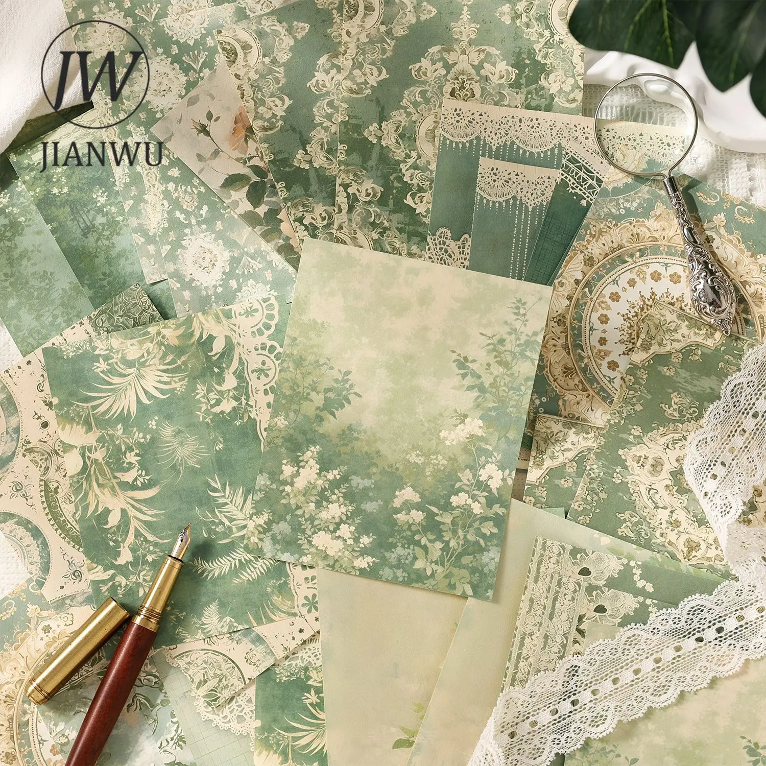 JIANWU Vintage Lace Flower Character Border Landscape Collage Scrapbooking Material Package Creative DIY Junk Journal Stationery
JIANWU Vintage Lace Flower Character Border Landscape Collage Scrapbooking Material Package Creative DIY Junk Journal Stationery