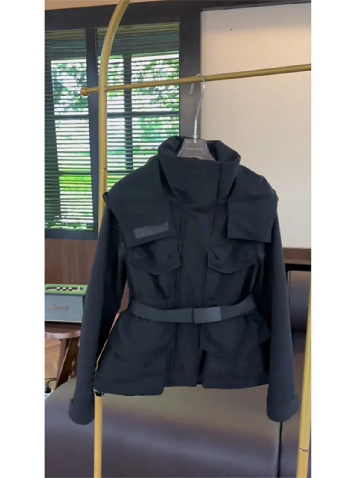Black Workwear Jacket Short Waist Cinched Winter Coat Autumn Winter New Style Women's Cotton Top Coat Korean Style Straight Cut
Black Workwear Jacket Short Waist Cinched Winter Coat Autumn Winter New Style Women's Cotton Top Coat Korean Style Straight Cut