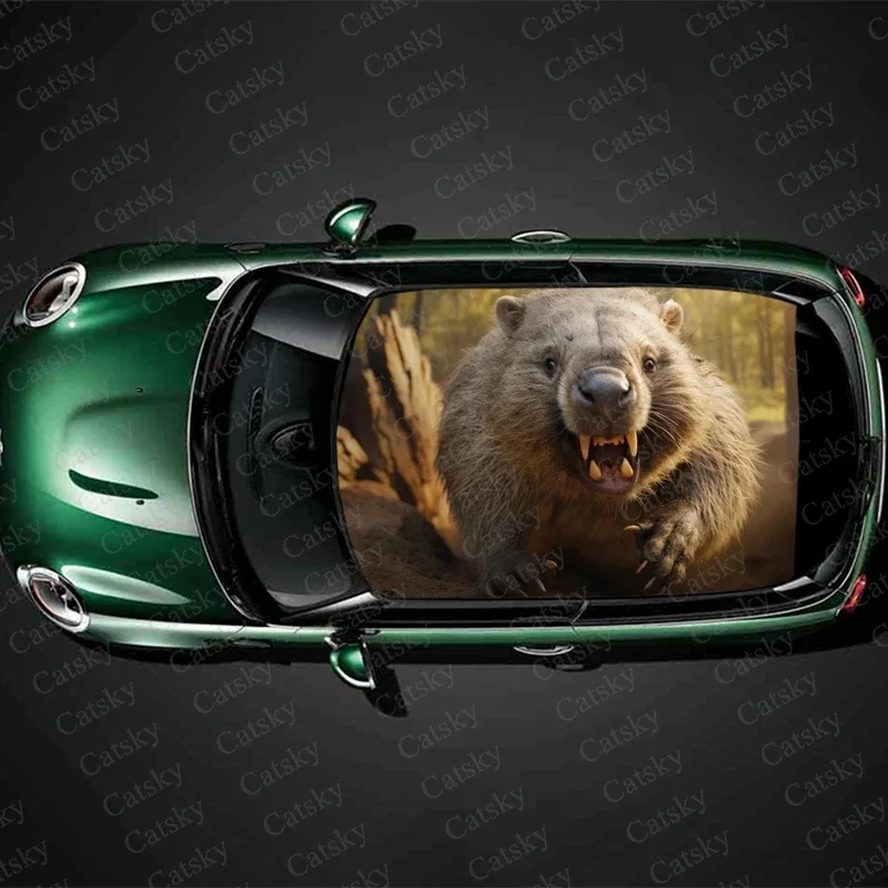 Animal Wombat Car Roof Sticker Wrap Racing SUV Accessories Packaging Painted PVC Custom Car Graphic Decal
Animal Wombat Car Roof Sticker Wrap Racing SUV Accessories Packaging Painted PVC Custom Car Graphic Decal