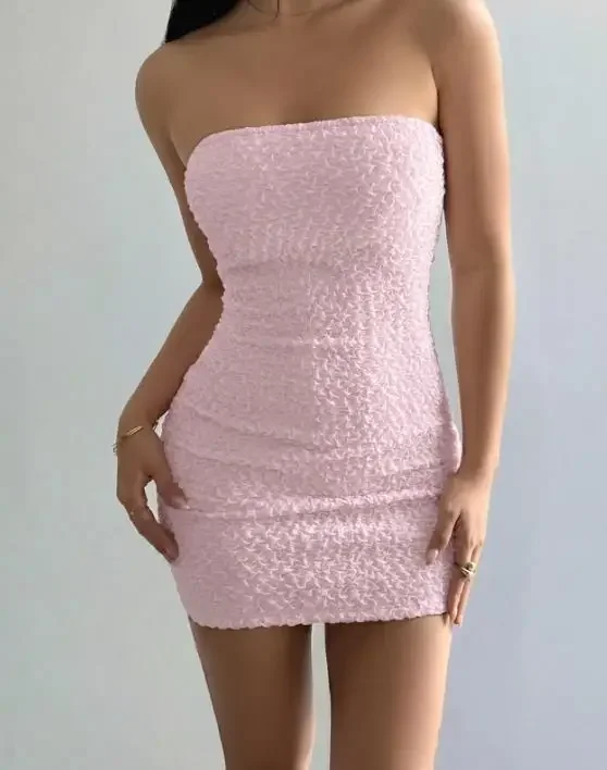 2026 Spring/Summer Women's Spicy Girl Style Strapless Tight Fitting High Waist Hugging Dress Female Sexy Slimming Dresses
2026 Spring/Summer Women's Spicy Girl Style Strapless Tight Fitting High Waist Hugging Dress Female Sexy Slimming Dresses