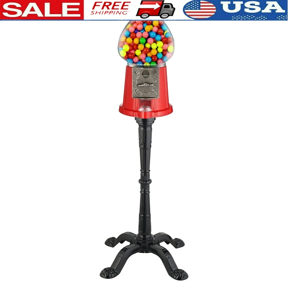 Vintage 15 Inch Gumball Machine with Stand Adjustable Dispensing Coin Bank Spill Proof Construction Classic Candy Dispenser Kids
Vintage 15 Inch Gumball Machine with Stand Adjustable Dispensing Coin Bank Spill Proof Construction Classic Candy Dispenser Kids