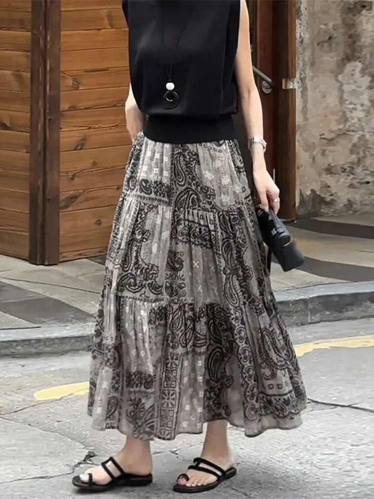 Ele Floral Print High Waist Midi Skirt Women's Summer Faion Slimming Versatile Mid-Length Skirt Korean Sle Commute
Ele Floral Print High Waist Midi Skirt Women's Summer Faion Slimming Versatile Mid-Length Skirt Korean Sle Commute