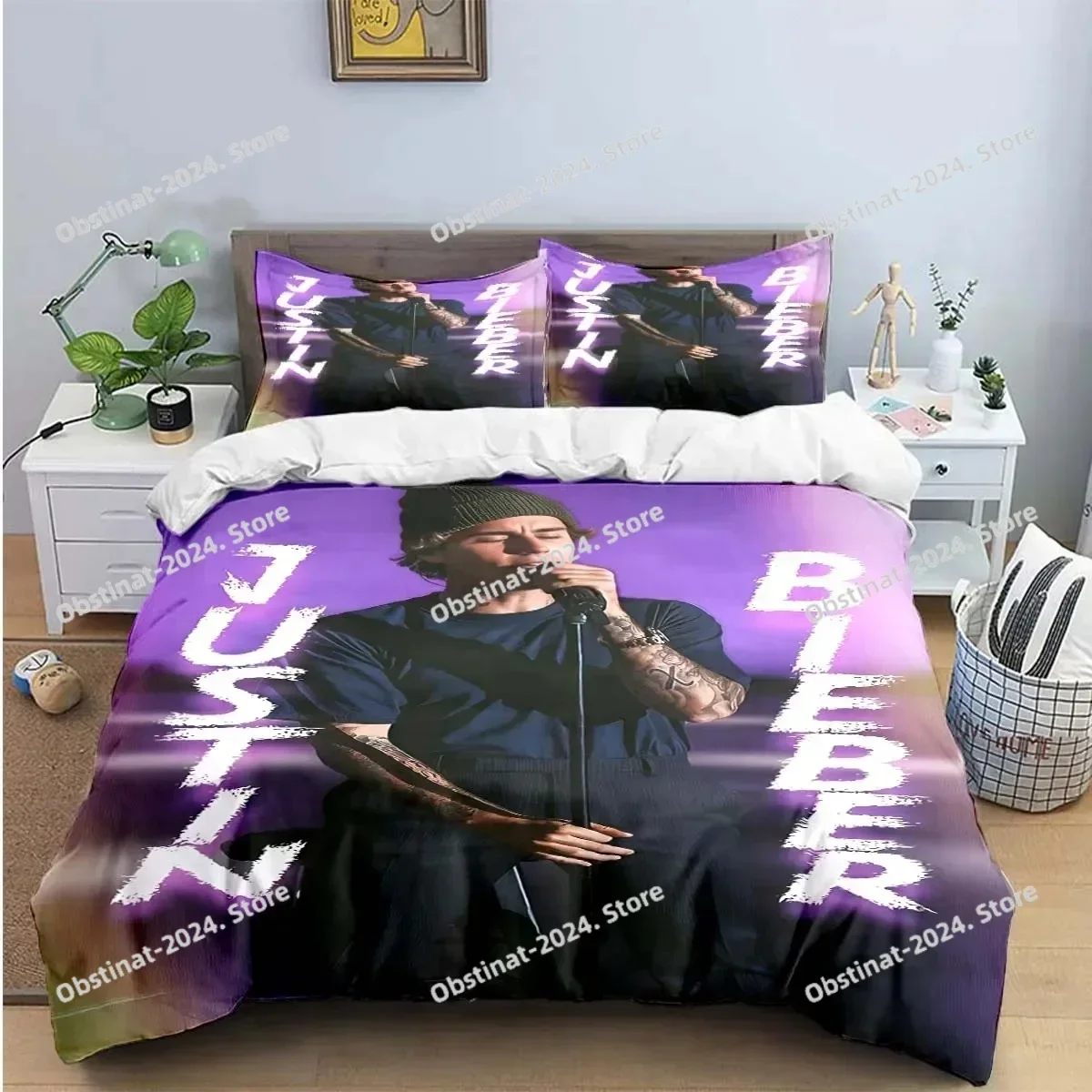 Pop Singer J-Justin Bieber Bedding Set Printed single Comforter Quilt Bed Cover Duvet Cover Pillow Case 3 Pieces Kids Adult Size
Pop Singer J-Justin Bieber Bedding Set Printed single Comforter Quilt Bed Cover Duvet Cover Pillow Case 3 Pieces Kids Adult Size