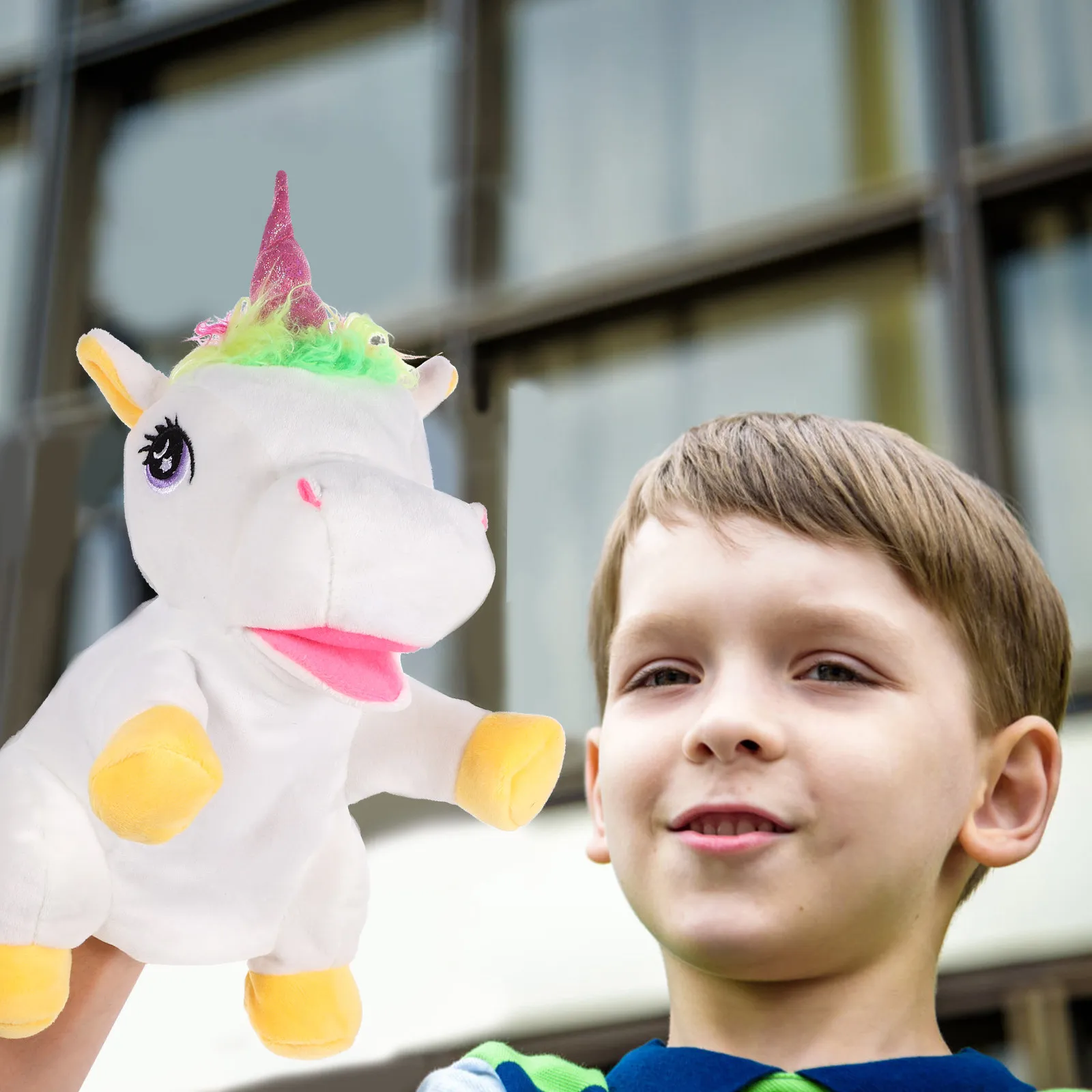 Interactive Storytelling Unicorn Hand Puppet Cartoon Animal Design Kids Hand Puppet Soft Comfortable Material Enhances Language
Interactive Storytelling Unicorn Hand Puppet Cartoon Animal Design Kids Hand Puppet Soft Comfortable Material Enhances Language